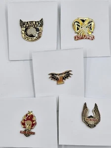 VTG HARLEY DAVIDSON JACKET, VEST,  HAT PIN LOT - Picture 1 of 8
