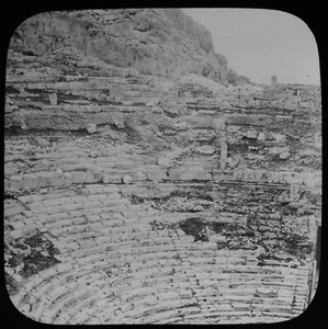 ANTIQUE Magic Lantern Slide ATHENS INTERIOR OF THE ODEION C1900 PHOTO GREECE - Picture 1 of 2