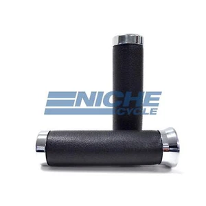 150mm Leather Rawhide Motorcycle Cruiser Chopper Grips 7/8" - Picture 1 of 1