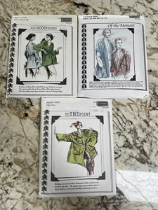 The Cutting Line Designs Sewing Patterns/Lot Of 3/Uncut - Picture 1 of 7