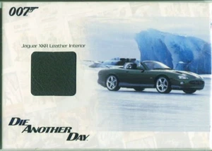 2009 James Bond Heroes & Villains Jaguar XKR Leather Interior Relic JBR5 182/333 - Picture 1 of 2