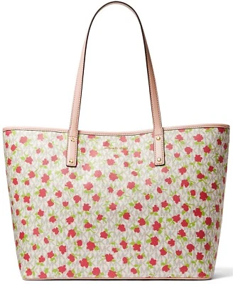 💚 Bolso de Mano Michael Kors Carter Grande Cartera Mini Rosa Floral Bolso de Mano Vainilla Nuevo con Etiquetas Foto 1 de 4