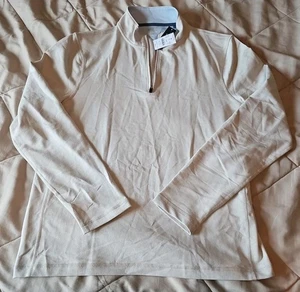 $98 J. Crew Performance Half Zip Pullover Shirt Mens Medium Grey  - Picture 1 of 4