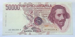 50000 LIRE BERNINI 1° TIPO  DECR. MIN. 06/02/1984   ANNO 1992  - RARA - - Picture 1 of 5