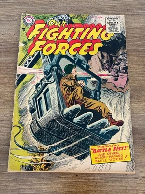 Our Fighting Forces # 7 VG DC Comic Book 1955 Silver Age 18 J347 - Image 1 of 2