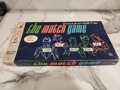 1963 Vintage The Match Game Milton Bradley Board Game RARE 4320 - Image 1 of 4
