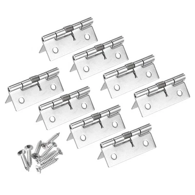 UXCELL Charnières à ressort 2" Acier Inox Automatique Fermeture Charnière pour 8pcs