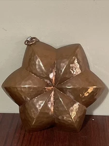 Birth-Gramm Hexagonal 6 Pointed Star Shaped Copper Wall Jello Mold Switzerland - Picture 1 of 7