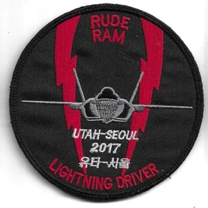 USAF PATCH 34 FS F-35 DEPLOYMENT TO SOUTH KOREA 2017 US AIR FORCE SQUADRON PATCH - Picture 1 of 1