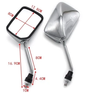Rearview Side Mirrors For Honda VT250 CB400F CB400 CB750 CB1000 CB1300 CB900 CBF - Picture 1 of 6