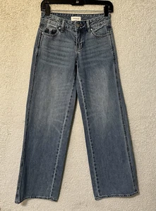 90s Pacsun Baggy Jeans Women’s Sz 22 Low Rise Baggy Blue Denim Wide Leg Grunge - Picture 1 of 16