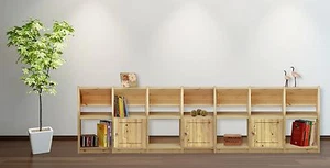 Regal Regalsystem Bücherregal Holz Kiefer massiv natur flexibel & erweiterbar - Bild 1 von 7