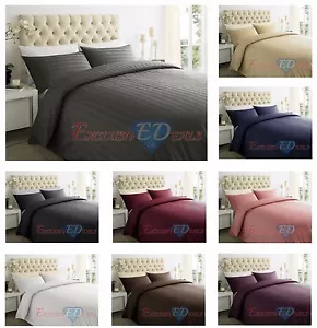 Set biancheria da letto copripiumone 100% cotone egiziano a righe sateen tutte le taglie 250 TC - Foto 1 di 22