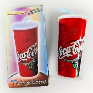 Vintage Coca Cola Cup Phone KXT-114! Complete With Box RARE - Picture 1 of 11