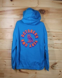OVO October's Very Own Owl Knockout Blue and Orange Hoodie Adult Size XL - Picture 1 of 10