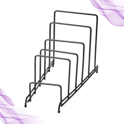 Estante de secado de platos de cocina de hierro bandeja organizador de soporte de vajilla Foto 1 de 4