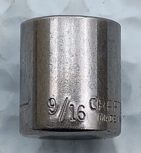 CRAFTSMAN TOOLS USA G143610, 1/4" DRIVE, 9/16" SOCKET, SHALLOW, 12 POINT *NOS* - Bild 1 von 7