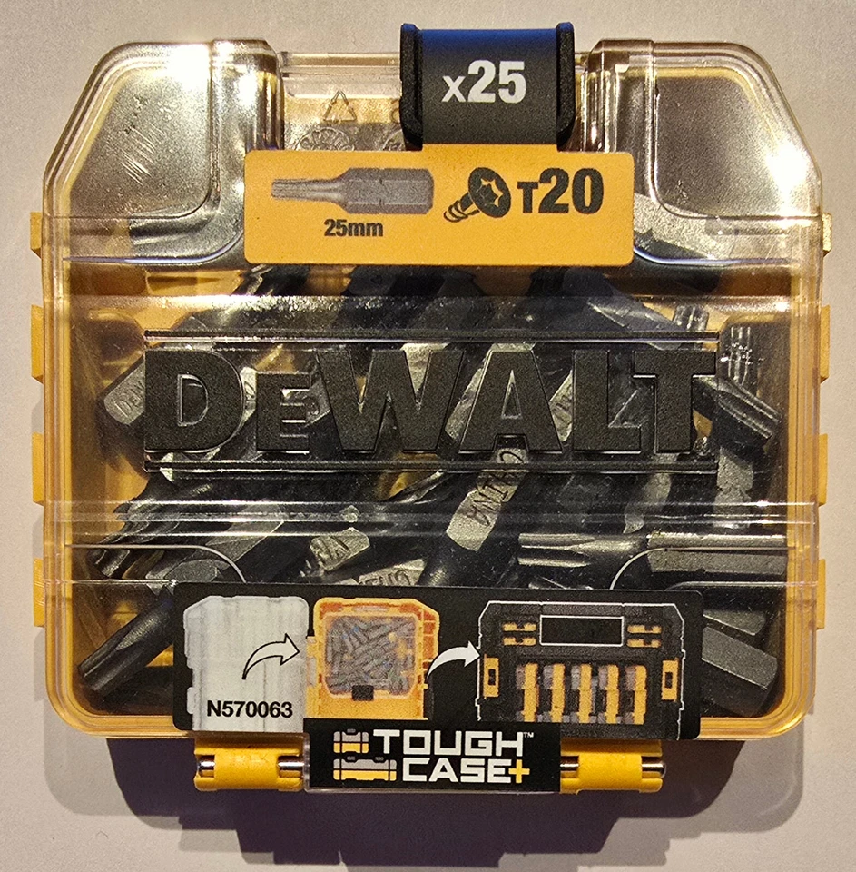 DeWalt Bitbox 25 Bits Torx 20 T20 TX20 DT7961 -QZ Bits Bit in Mini ToughCase - Bild 1 von 1