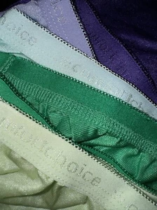 Size 16 Comfort Choice Women Plus Nylon Brief 5-Pack 54” Waist Flat, Multi Color - Picture 1 of 4
