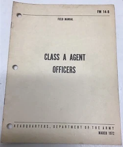 FM 14-8 Class A Agent Officers March 1972 - Picture 1 of 10