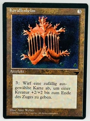 MTG Coral Helm Antiquities LP Lightly Played Rare *German* - Image 1 of 2