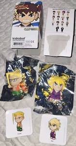 Kidrobot Street Fighter Series 1 Ken Purple And 1 Charlie  mini 3 inch Open Box - Picture 1 of 2