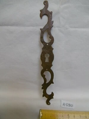 Entrée de clé ancienne rustique en fer 18 cm entrée de serrure (AS90) - Photo 1/3