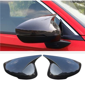 Carbon Fiber 2PCS Side Rearview Mirror Cover Trim For Honda Civic 2022 11th Gen - Bild 1 von 5
