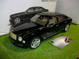 BENTLEY MULSANNE 2010 noir berline 1/18 RASTAR 43800BL voiture miniature collec - Imagen 1 de 3