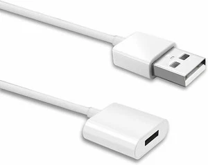 TechMatte Flexible Charging Adapter Cable for Apple Pencil (5 Feet, White) - Picture 1 of 6