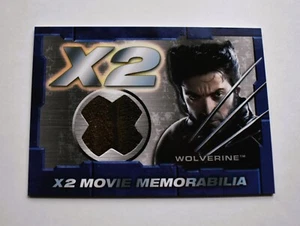 Tarjeta de persecución Wolverine 2003 X-Men United Movie Memorabilia Costume - rara - Imagen 1 de 1