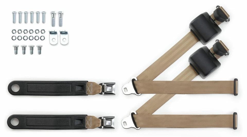 Kit de cinturón de seguridad de hombro para camioneta GM Chevy 1973-91 botón de asiento con canastilla Foto 1 de 2