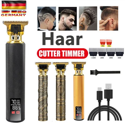 MARKENLOS Trimmer Kabellose Set Clipper Haarschneidemaschine Profi Bart Rasierer Akku USB