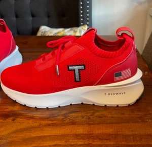 TRUMP RED WAVE AUTHENTIC POTUS 45 MAGA COMFORT Athletic Shoes Red/White Men's 11 - Picture 1 of 17