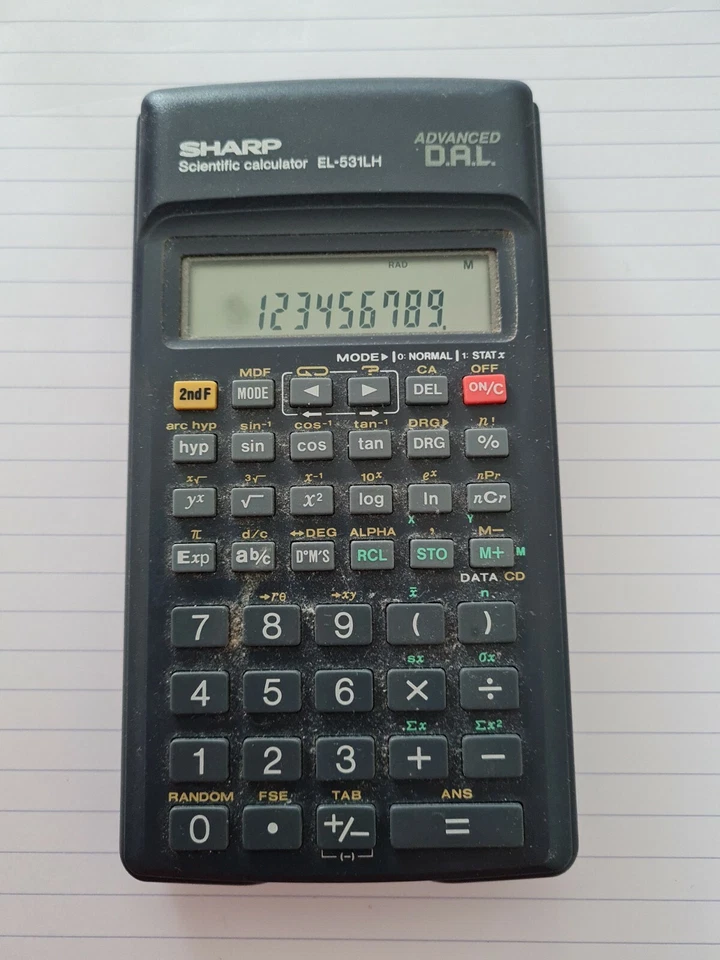 SHARP Advanced D.A.L. Scientific Calculator EL-531LH Tested & Working - Image 1 of 1