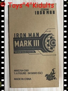 🔥 Figura 1/6 Hot Toys MMS764D69 Iron Man Mark 3 iii (versión color dorado) NUEVO - Imagen 1 de 1