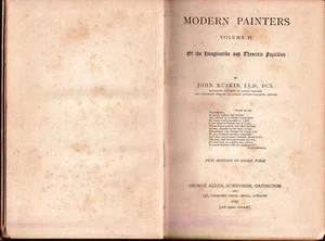 Modern painters volume II - ruskin - george allen 1897 - Picture 1 of 2