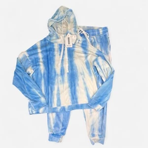 True Craft Hoodie 3X Joggers 2X Womens Blue White Tie Dye NWT Set - Picture 1 of 14