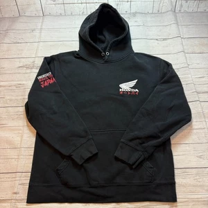 Official Honda Industries Racing Black Hoodie Sweatshirt Men's Size Large - Picture 1 of 12