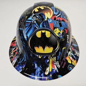 Schutzhut mit voller Krempe individuell mit Wasser getaucht IN BATMAN 🦇 USA GOTHAM CITY NEU - Bild 1 von 7
