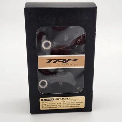 TRP CR950 Freno de Bicicleta Fibra de Carbono Trasero o Delantero Negro Voladizo Nuevo de Lote Antiguo Foto 1 de 4
