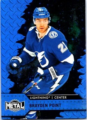 2020-21 SkyBox Metal Universe #64 Brayden Point Spectrum Blue - Image 1 of 2