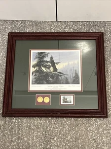 Persis Clayton Weirs: 1997 BALD EAGLE Edición Coleccionista Impresión, Firmado 18.5x16.5 - Imagen 1 de 10