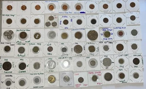 Riesige Münzsammlung antike amerikanische und ausländische Münzen Steuer/Tarif Token Lot #6 - Bild 1 von 24