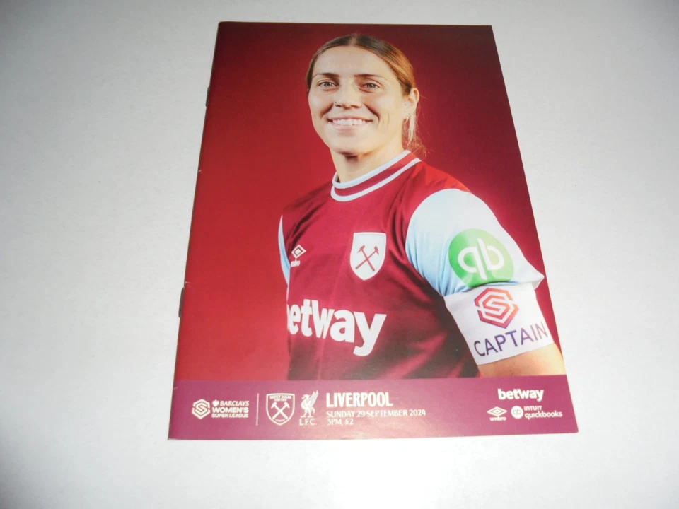 2024/25 WEST HAM UNITED WOMENS PROGRAMMES CHOOSE FROM LIST - Image 1 of 1