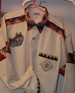 Jeanshemd WOLF CREME - Bild 1 von 2