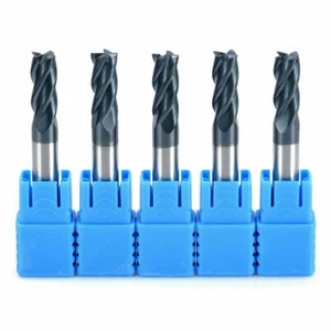 5 piezas vástago 6 mm carburo de tungsteno 4 molino extremo de flauta fresadora CNC HRC45 TIALN - Imagen 1 de 6