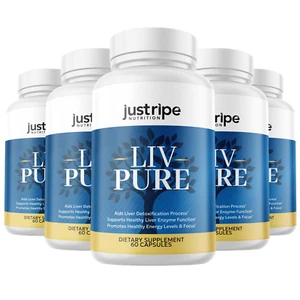 5 Pack Liv Pure Capsules For Liver Detox Support - Liv Pure Weight Loss Pills - Picture 1 of 4