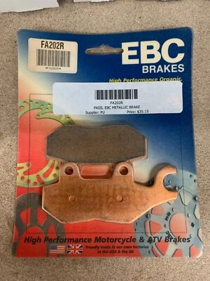 NEW EBC Brake Pads Double-H/Sintered - FA202R - Yamaha YZ125/250 - Suz RM125/250 - Image 1 of 3
