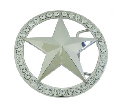 Lone Star Texan Western Vaquera Vaquera Vaquera Realmente Rodeo Estilo Helado Hombres Hebilla de Cinturón Foto 1 de 4